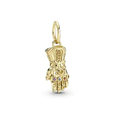 Charm Colgante Guante del Infinito de The Avengers de Marvel en Recubrimiento Oro 14