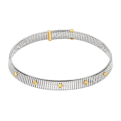 Bvlgari Tubogas Gold &amp; Steel Collar