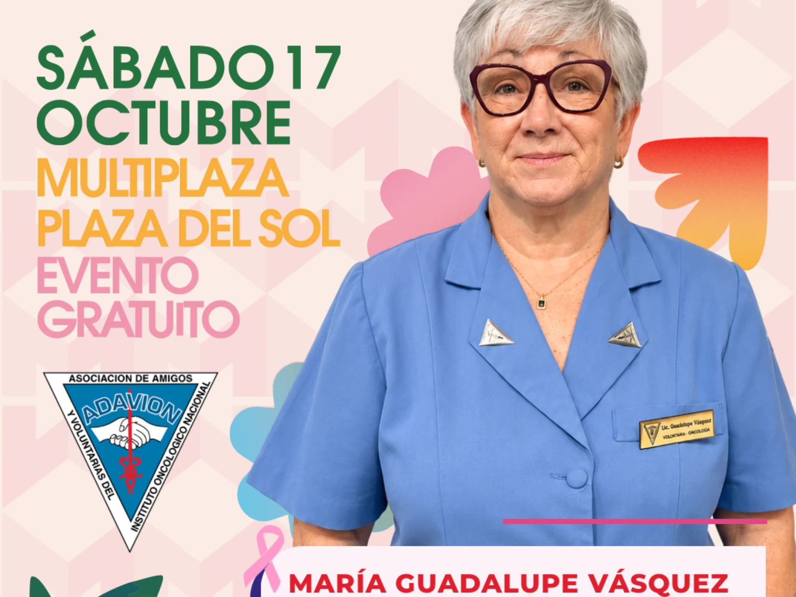 “Más allá del lazo: el poder de acompañar y vencer” Un conversatorio que abrirá la jornada y que promueve el trabajo de ADAVION y PINK WARRIOR.
